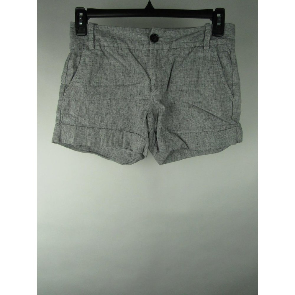 Express Linen Blend Cuffed Low RIse  Chino Shorts
